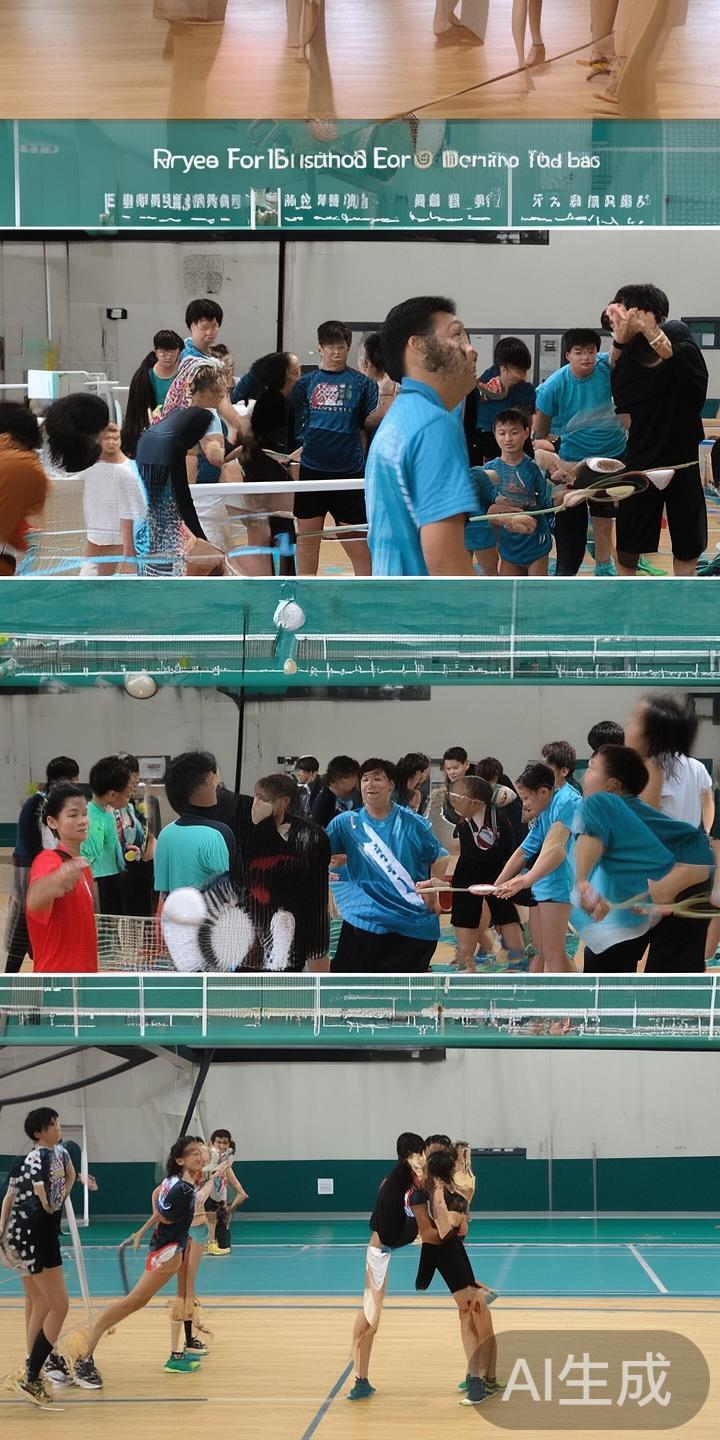 对于羽毛球运动的初学者而言，掌握基础动作如发球、接